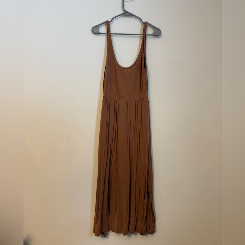 Med a new day Sleeveless Brown Maxi Dress